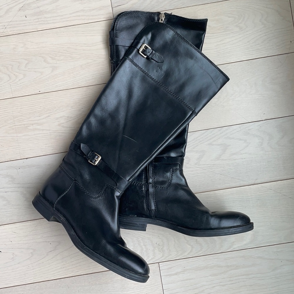 Enzo Angiolini Leather Riding Boots